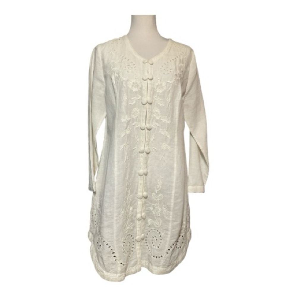 Soft Surroundings Linen Blend Tunic‎ Top Size S